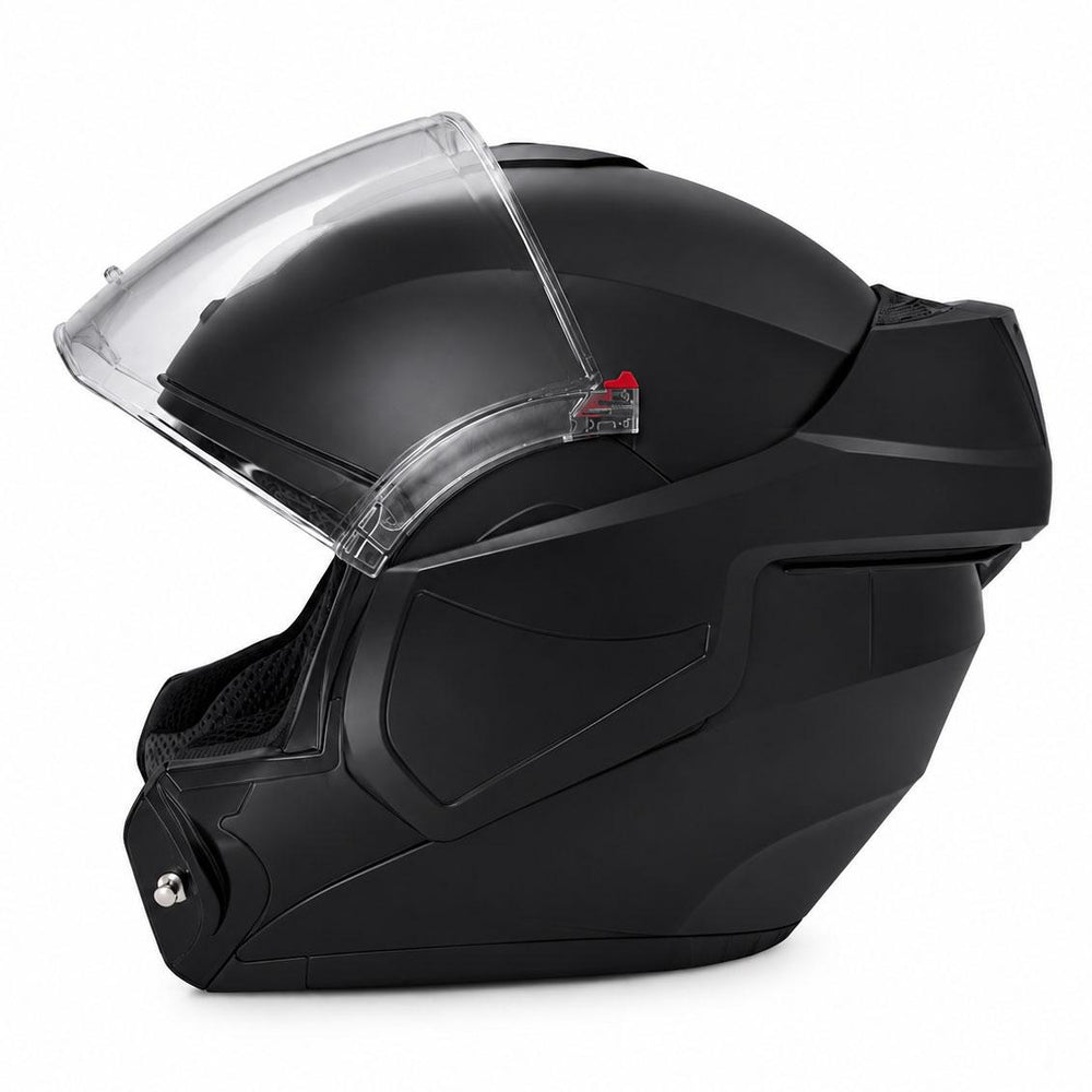Spada Vortex Flip Front Motorcycle Helmet - Matt Black