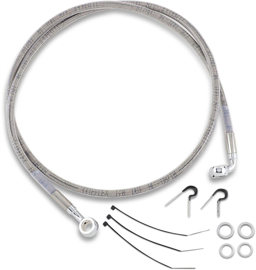 Drag Specialties Stainless Steel Brake Hose Kit For Harley Davidson FLSTS 1340 1997-1999 Front