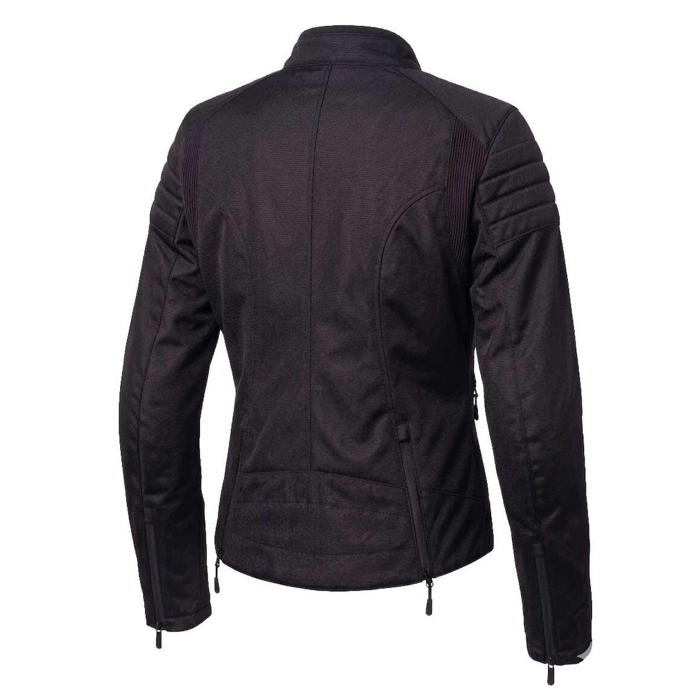 Spada Cafe Flux Ladies Motorcycle Jacket - Stealth Black