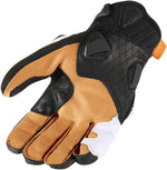 Icon Hypersport Short Gloves - Black Brown White