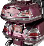 Show Chrome LED Trunk & Saddlebag Molding Insert Kit For Honda GL 1800 Gold Wing 2001-2010 Clear/Red