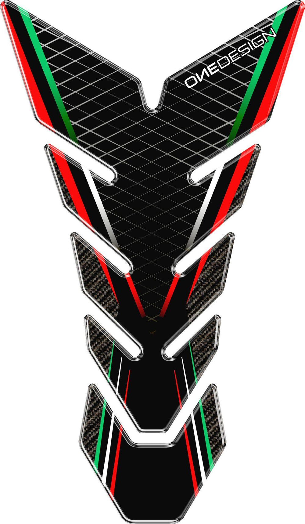 Onedesign Resin/Soft Touch Tank Pad - Black/Green/Red/White