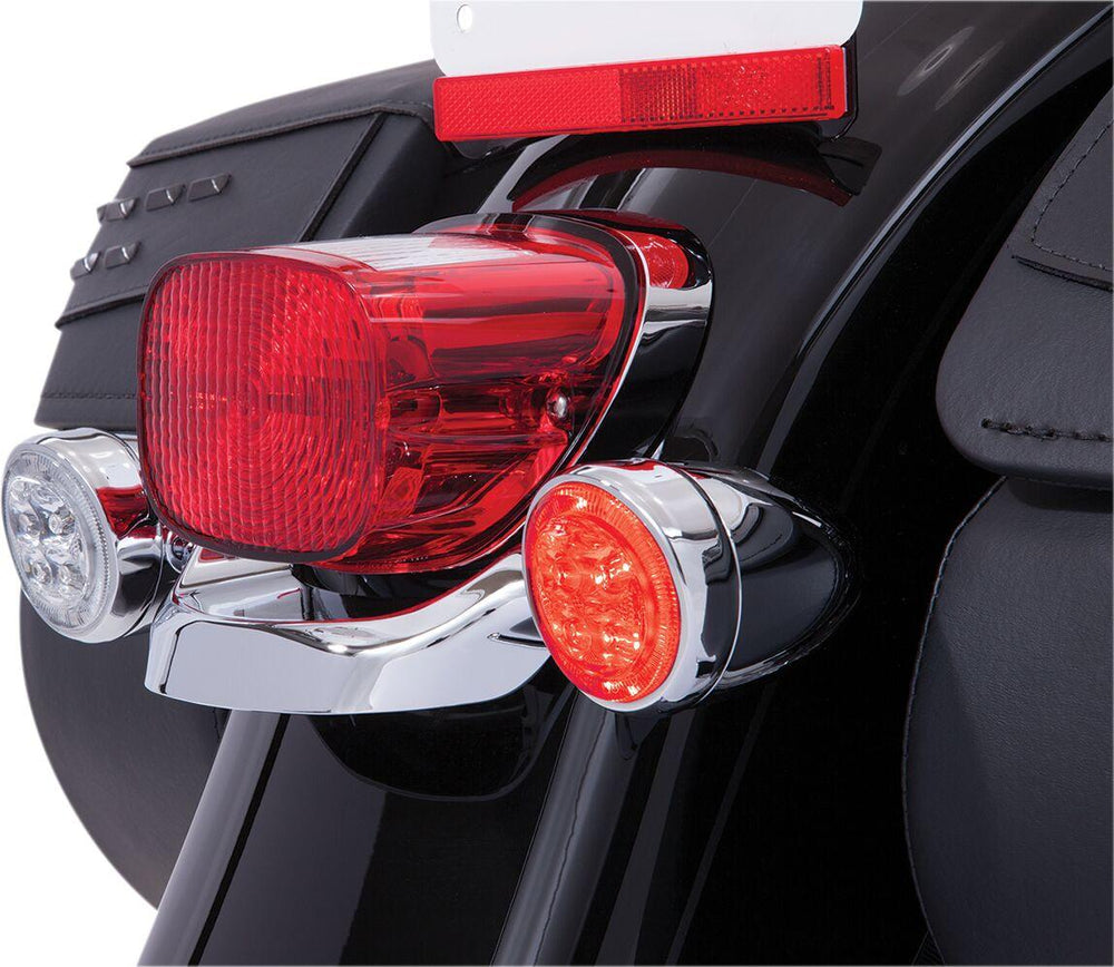 Ciro Fang Turn Signal Light Inserts For Harley Davidson FLH 1868 ABS 2021 Rear Chrome Clear