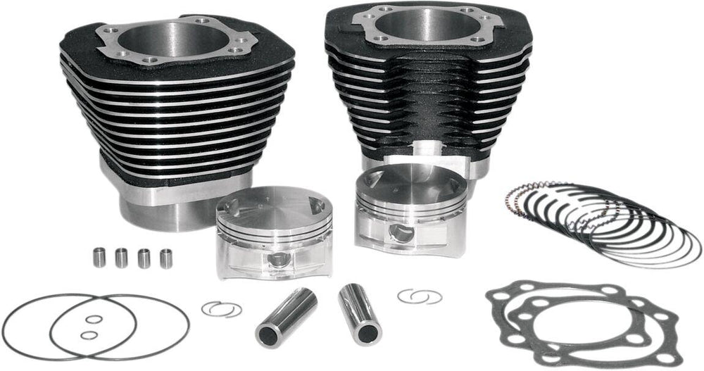 S&S Cycle Big Bore 3.927" Cylinder Kit For Harley Davidson FLHR 1450 1999-2003 - Black