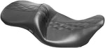 LE Pera Maverick Seat For Harley Davidson FLH 1868 ABS 2021 HR Black Inlay Double Diamond/Perforated - Black