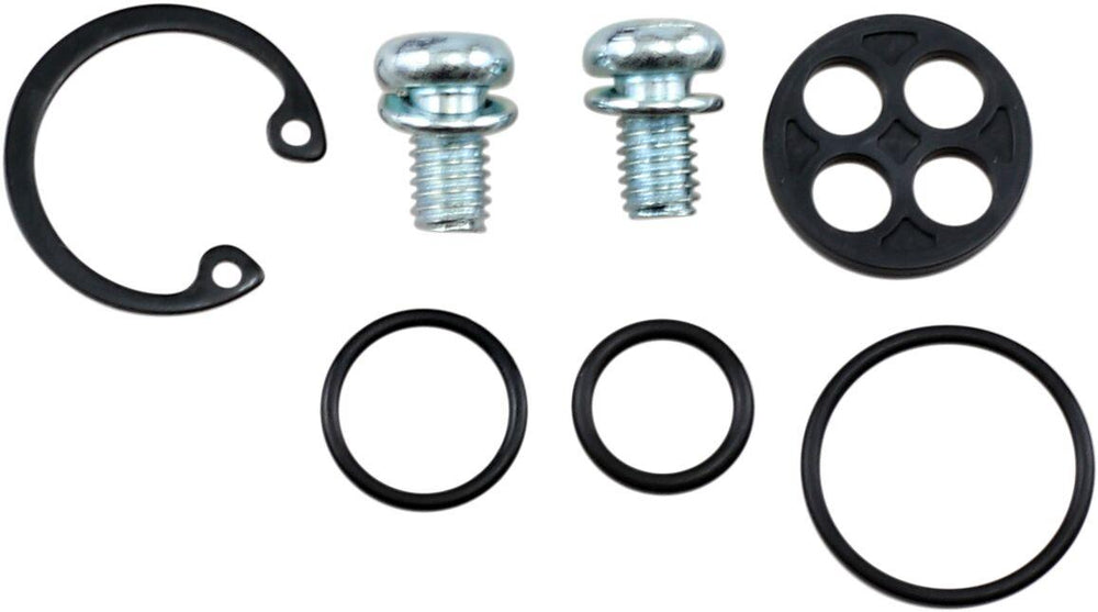 Parts Unlimited Petcock Repair Kit For Kawasaki EL 250 1988-1994 - Black Silver