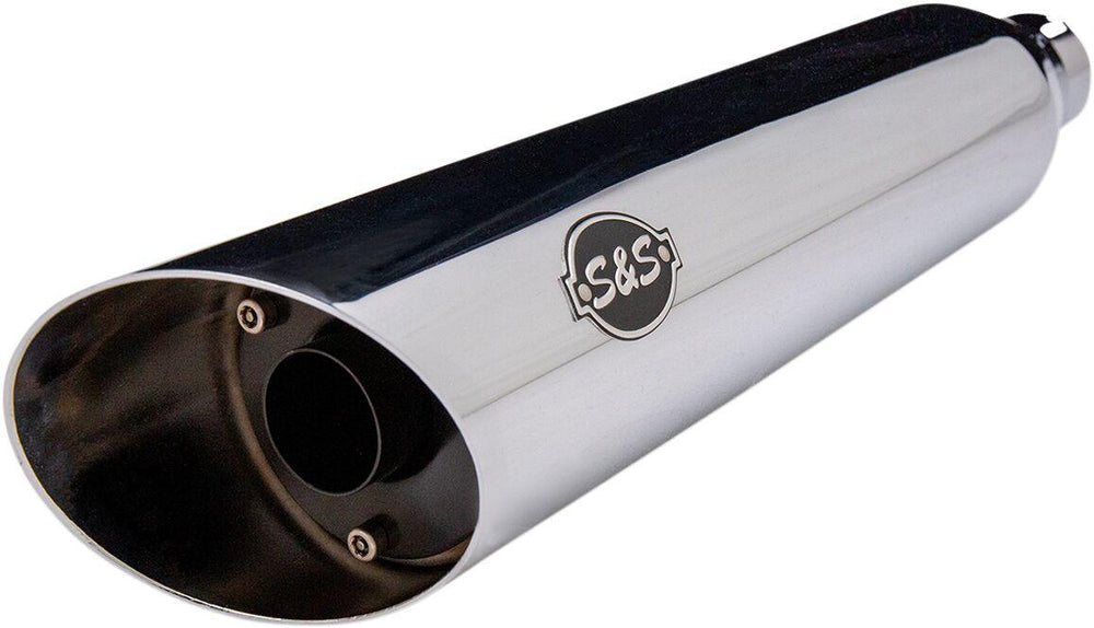 S&S Cycle Slash Cut EC  Silencers For Harley Davidson FLDE 1750 2018-2020 Right - Chrome