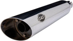 S&S Cycle Slash Cut EC  Silencers For Harley Davidson FLDE 1750 2018-2020 Right - Chrome