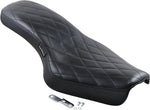 LE Pera Cobra Full-Length Seat For Harley Davidson XL1200C 2004-2020 Diamond - Black