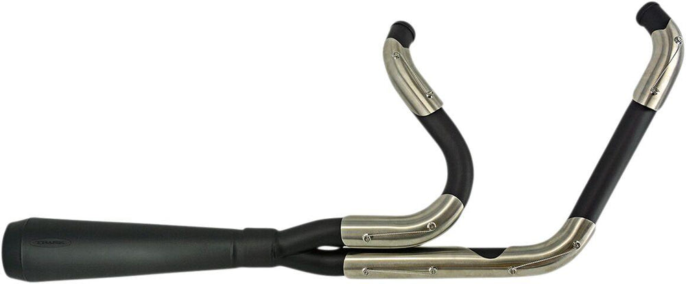 Trask Assault 2:1 Exhaust System For Harley Davidson FLHR 1584 2007-2008 - Black/Mild Steel