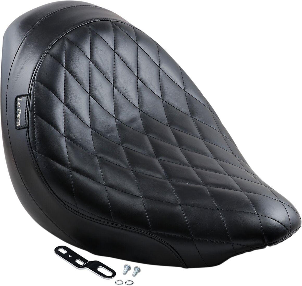 LE Pera Sanora Sport Solo Seat For Harley Davidson FLSTF 1450 2006 Diamond - Black