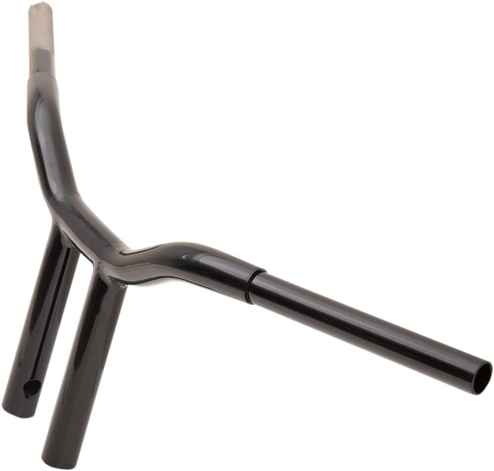 LA Choppers Kage Fighter Welded Straight-Riser Handlebar 25.5 cm (10") - Black