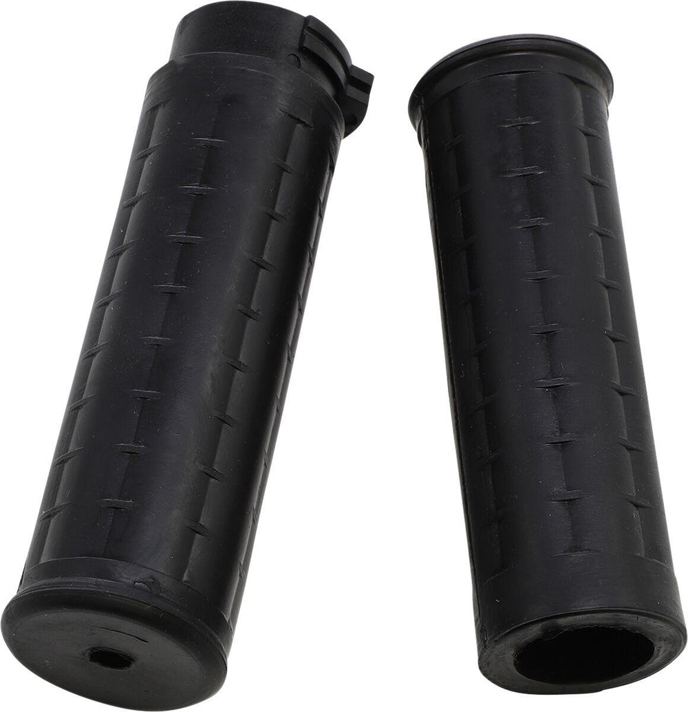 Avon Grips Old School Rubber Grips For Harley Davidson FLD 1690 2012-2013 Closed End Full Waffle - Black