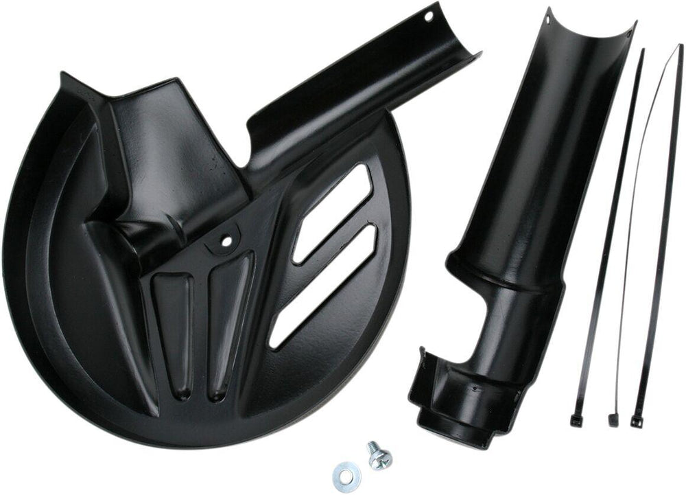 Maier Fork Disc Guard Kit For Suzuki DR650SE 1996-2000 Front - Black
