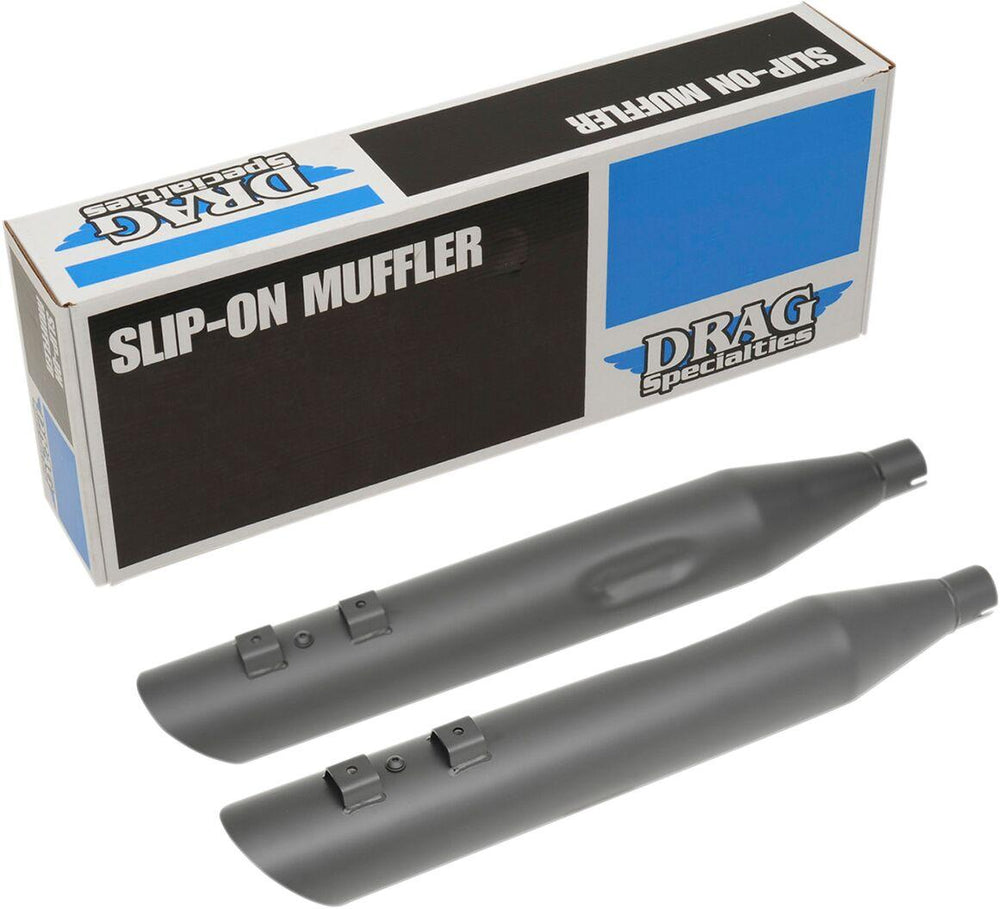 Drag Specialties Slashdown Silencers For Harley Davidson FLHR 1340 1995-1998 - Black