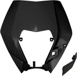 UFO Headlight Surround For KTM  EXC125 2009-2013 - Black
