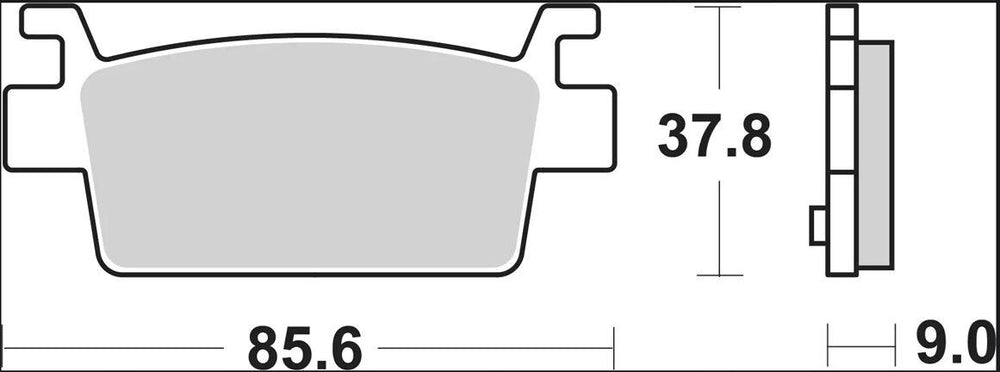 Brembo Carbon Ceramic Prime Line Brake Pads For Kymco AK 550 I ABS 2017-2025 Rear