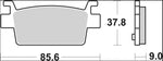 Brembo Carbon Ceramic Prime Line Brake Pads For Kymco AK 550 I ABS 2017-2025 Rear