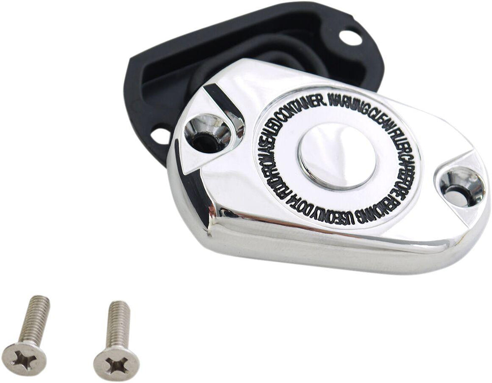 Drag Specialties Rear Brake Master Cylinder Cover Kit For Harley Davidson XL 1200 C 2014-2020 - Chrome