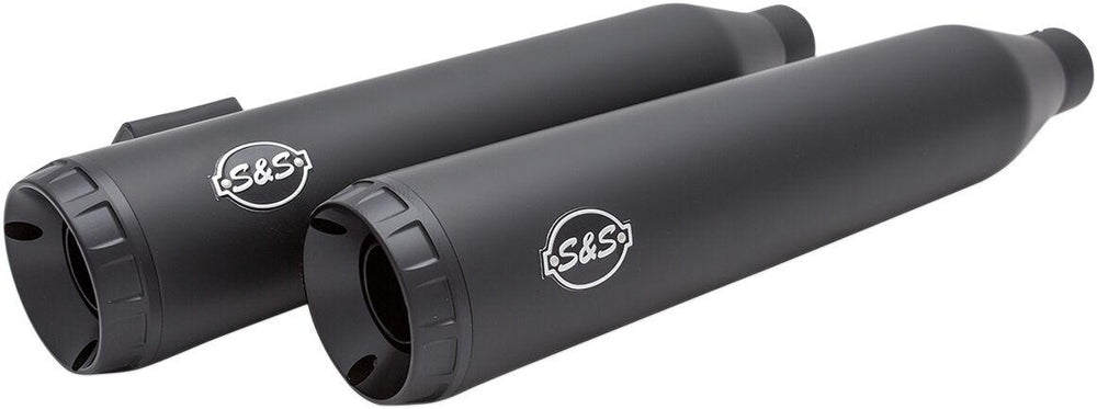S&S Cycle Grand National  Silencers For Harley Davidson FXDF 1584 2008-2011 - Black