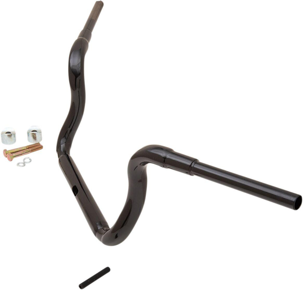 LA Choppers 1-1/2" Grande Traditional Ape Hanger Handlebar For Harley Davidson FLHC 1979 25.5 cm (10") - Black