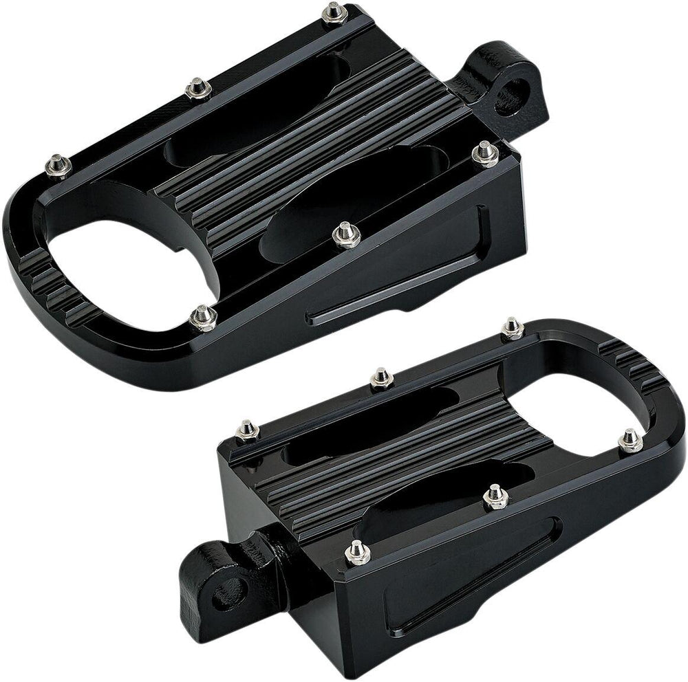 Biltwell Punisher Footpegs For Harley Davidson FXCW 1584 2008-2009 - Black
