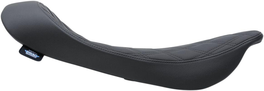 Drag Specialties EZ-On Mount Low-Profile Black Stitching Solo Seat For Harley Davidson FLHR 1340 1997-1998 - Black