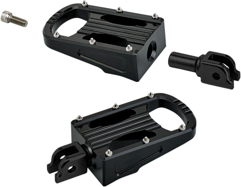 Biltwell Punisher Footpegs For Harley Davidson FLDE 1750 2018-2019 - Black