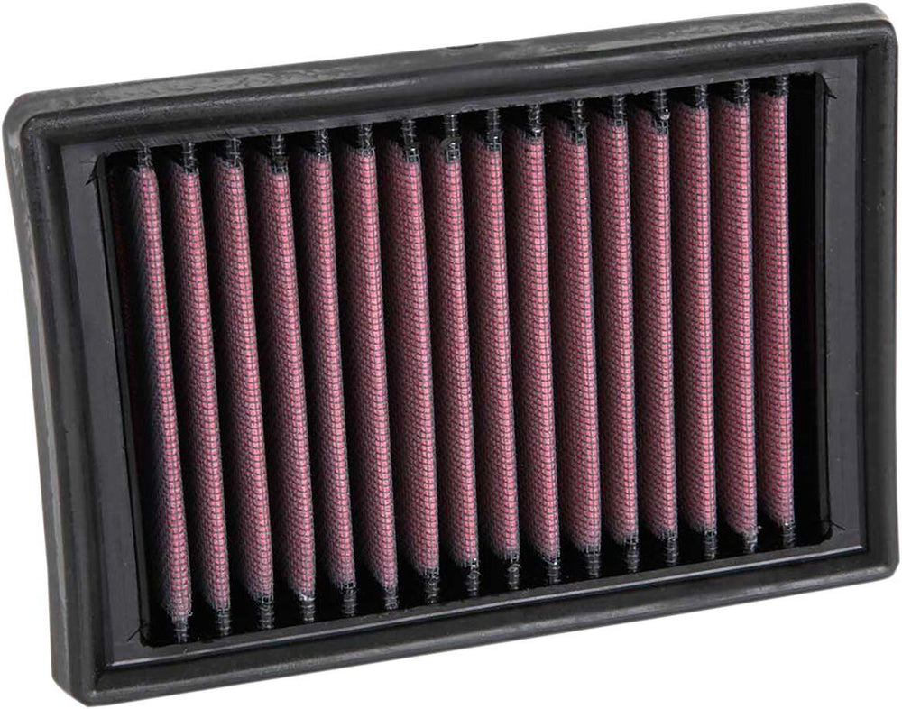 K&N High Flow Air Filter For Moto Guzzi AUDACE 1400 2015-2017 - Black Red