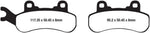 EBC Long-Life Sintered R Brake Pads For Can Am Commander 1000 R EFI 2021-2024 Front Or Rear Right