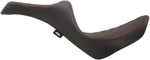 Drag Specialties Predator III Double Diamond Seat For Harley Davidson FLDE 1750 2018-2020 - Black Red