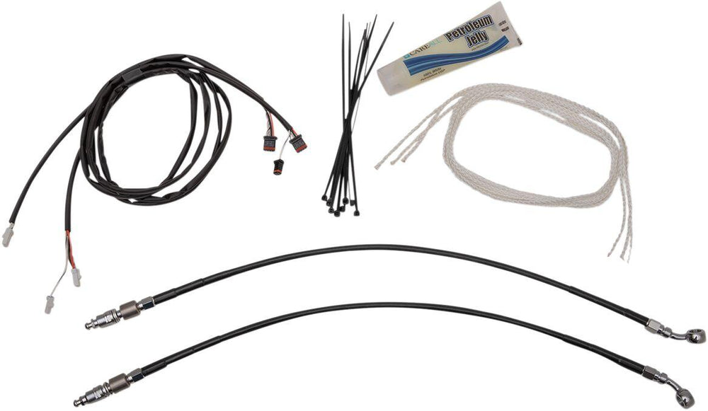 Fat Baggers Inc. 1-1 4" EZ Install Pointed Top Handlebar Kit For Harley Davidson FLHT 1750 2019-2020 40.5 cm (16") - Black