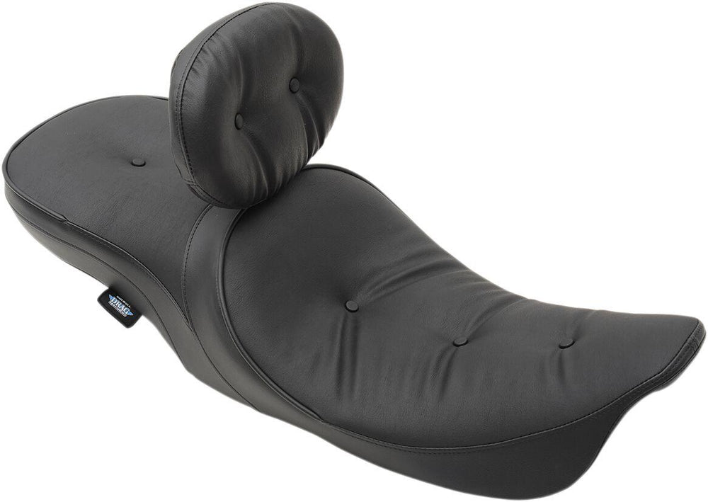 Drag Specialties Low Profile Pillow Touring Seat For Harley Davidson FLHR 1340 1997-1998 - Black