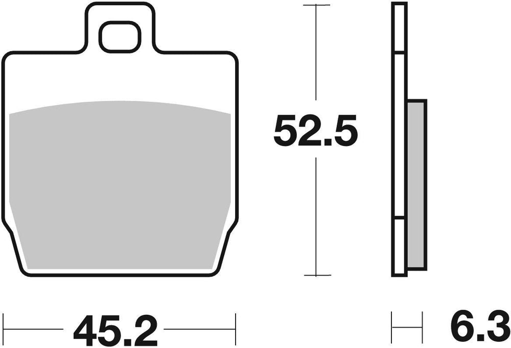 SBS HF Street Ceramic Organic Front Brake Pads For MBK EW 50 2000-2010