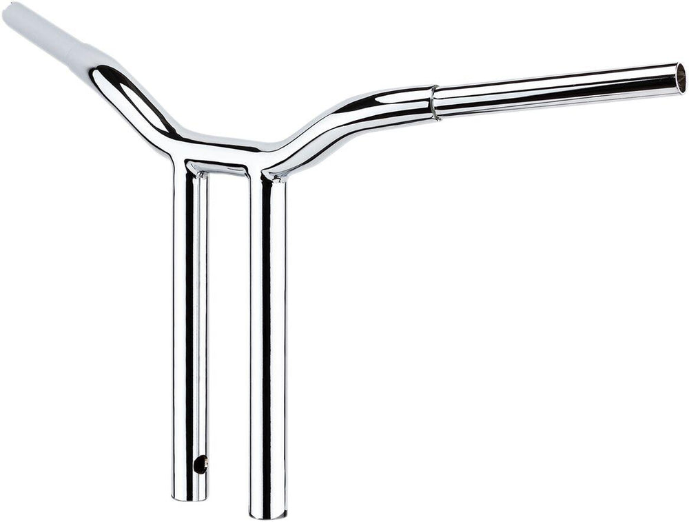 LA Choppers Kage Fighter Welded Straight-Riser Handlebar 25.5 cm (10") - Chrome