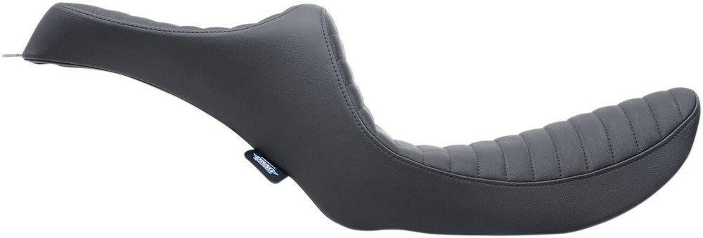 Drag Specialties Predator III Seat For Harley Davidson FXR 1340 1986-1994 Classic Stitch - Black