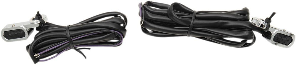 Drag Specialties LED Handlebar Marker Lights For Harley Davidson FLHTCU 1690 2014-2016 Chrome Smoke
