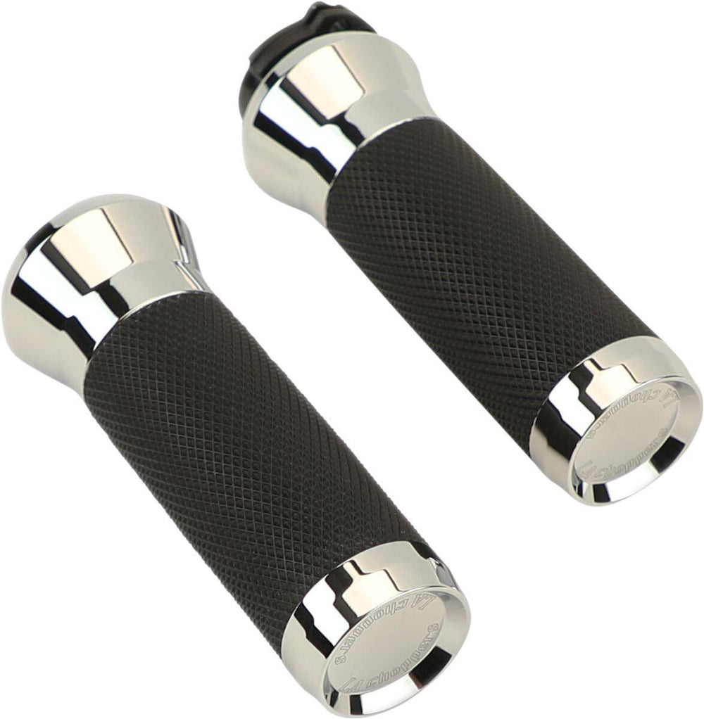 LA Choppers Grips For Harley Davidson FLDE 1750 ABS 2018-2020 - Chrome