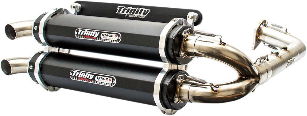 Trinity Racing Stage 5 Dual Exhaust System For Polaris RZR XP 1000 Turbo 4X4 2016-2020