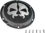 Drag Specialties Split Skull Derby Cover For Harley Davidson XL 1200 C 2004-2020 - Black Chrome