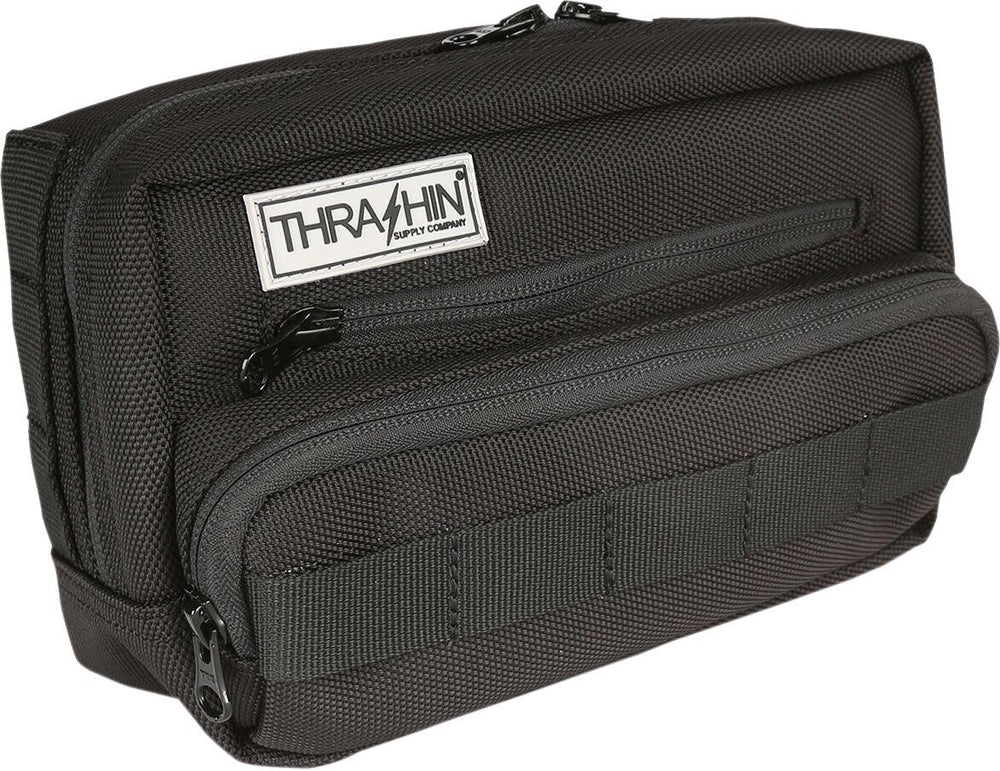 Thrashin Supply Co Handlebar Plus Bag Black - 12.5cm (5") x 22.9cm (9") x 10 cm (4")