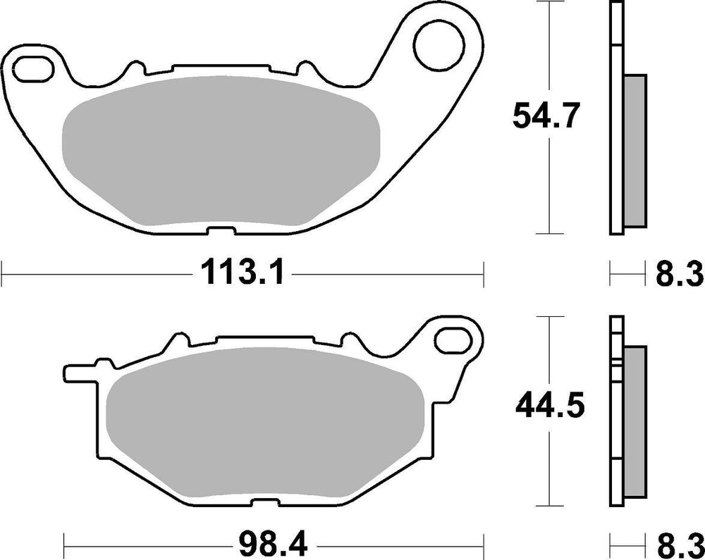 SBS DS Dual Sintered Front Brake Pads For Yamaha YZF-R25 2015-2020