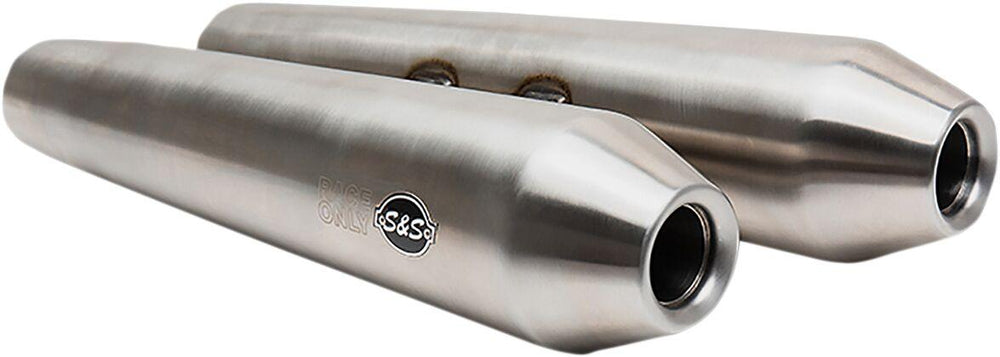 S&S Cycle Race only  Silencers For Royal Enfield Continental GT 650 EFI 2019-2021 - Brushed