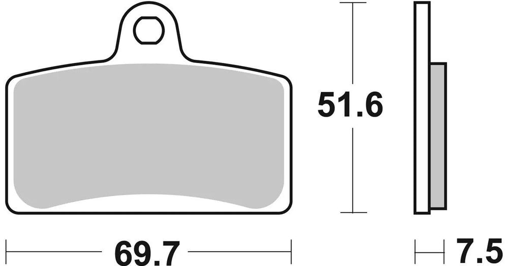 Brembo SA Prime Sintered Brake Pads For Blata Enduro 125 2008 Front