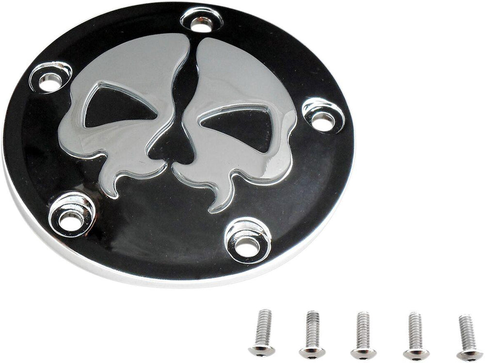 Drag Specialties Split Skull Points Cover For Harley Davidson FLD 1690 2012-2013 - Black