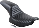 LE Pera Daytona Sport Seat For Harley Davidson FXLR 1340 1987-1994 Pleated - Black