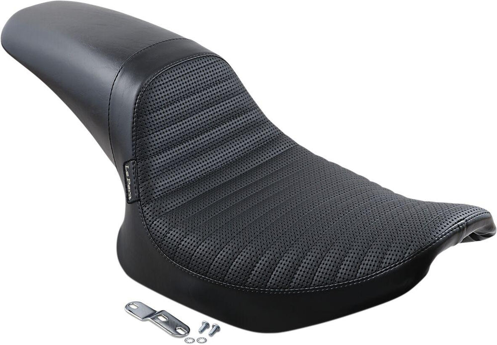 LE Pera Daytona Sport Seat For Harley Davidson FXLR 1340 1987-1994 Basketweave Pleated - Black