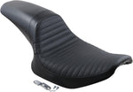 LE Pera Daytona Sport Seat For Harley Davidson FXLR 1340 1987-1994 Basketweave Pleated - Black