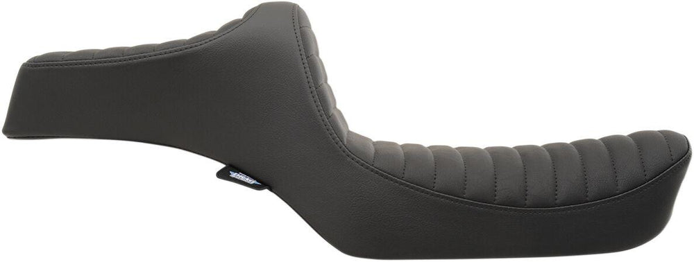 Drag Specialties Predator III Seat For Harley Davidson XL 1200 C 1996-2003 Classic Stitch - Black