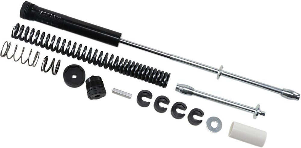 Progressive Suspension Monotube Cartridge Fork Kit For Harley Davidson FLDE 1750 ABS 2018-2020 - Black/Chrome